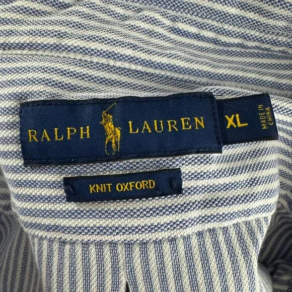 Ralph Lauren Polo Shirt XL Short Sleeve Nautical Flag Embroidered Knit TP-3733 - Picture 6 of 8